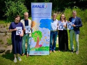 Übergabe der Spenden an den Kinderhospizdienst Amalie in höhe von 6500 €