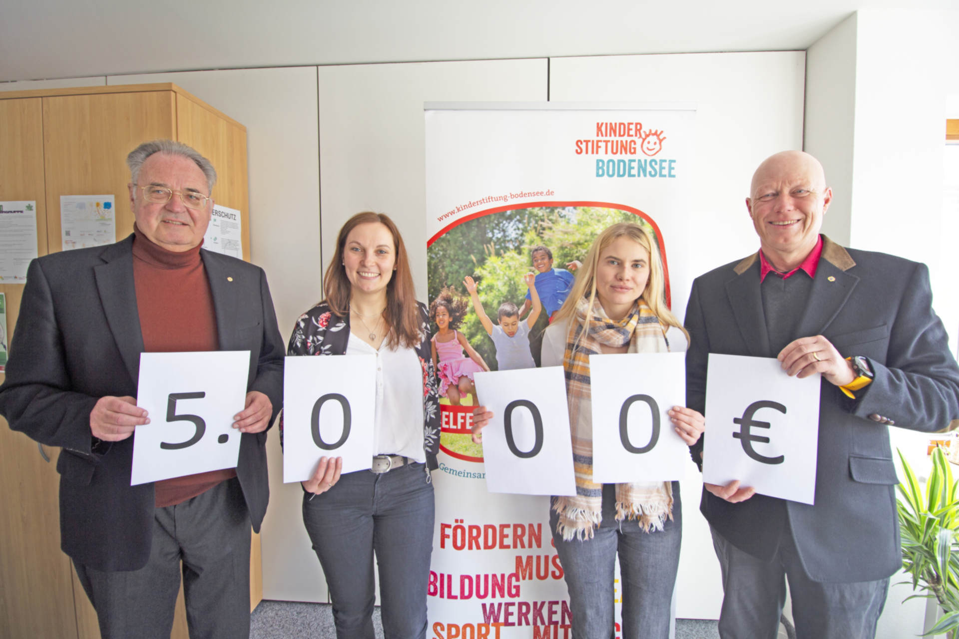 Spendenübergabe an die Kinderstiftung Bodensee