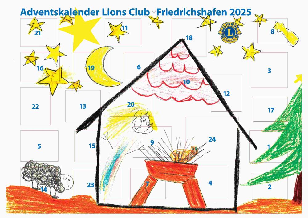 Front des Adventskalenders 2025
